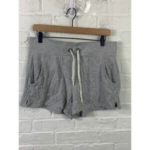 Athleta Women's Sweat Shorts Comfy Soft  Drawstring Stretch Gray Size M
